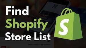 Find the Shopify store list to represent USA Shopify stores email database. Banner shows the Shopify logo with USA Shopify stores and email database